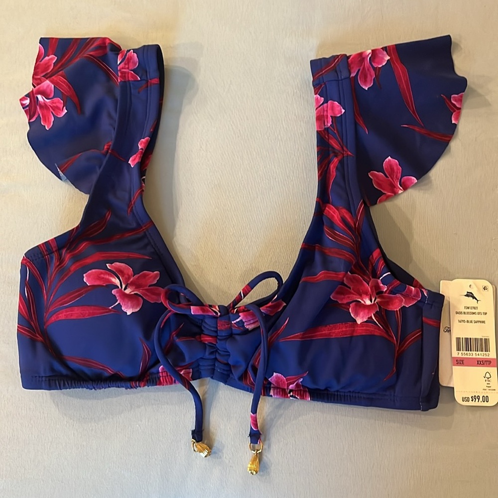 NWT Tommy Bahama Bikini Top | XXS | Oasis Blossoms